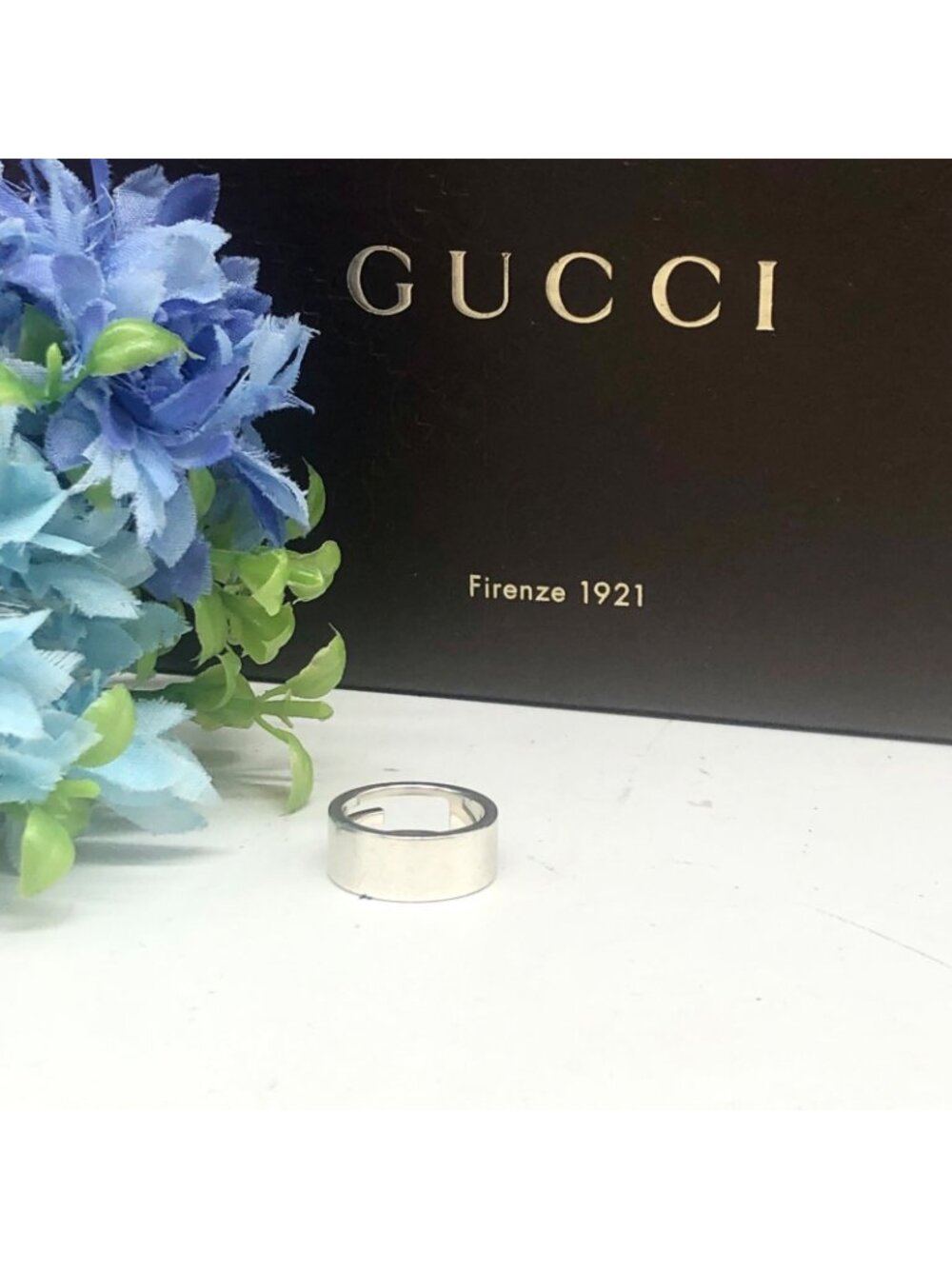 Gucci Silver Ring GG Necklace - Picture 5 of 9